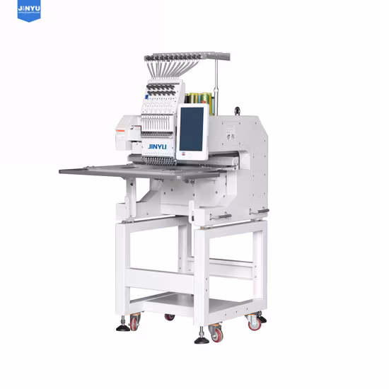Máquina de bordado de alta velocidad computarizada china de 2 cabezales individuales
