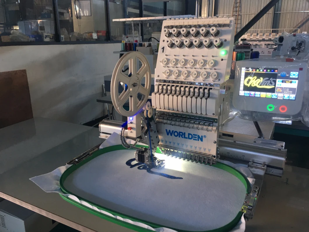 Wd-1201 Single Head 12 Needle Computerized Computer Embroidery Machine