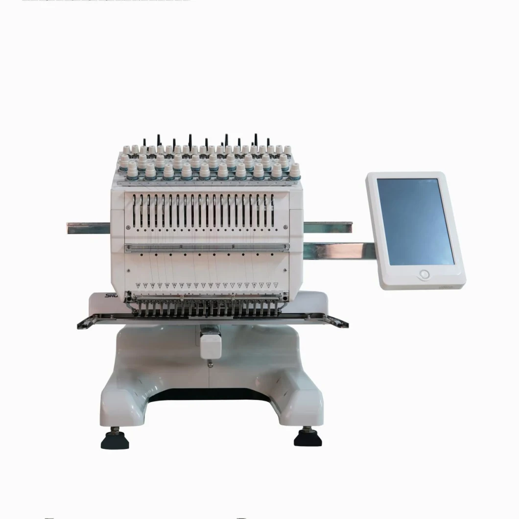 High Speed 1200rpm Six Heads Computerized Embroidery Machine